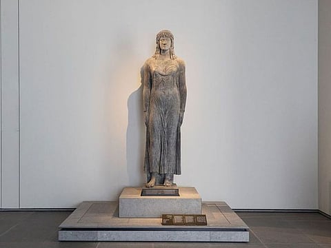 The Colossal Statue of Isis from the Department of Greek is now display at Louvre Abu Dhabi