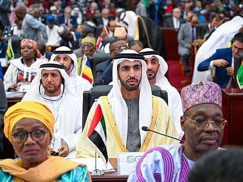 Sheikh Shakhboot bin Nahyan Al Nahyan during the OIC Council of Foreign Ministers held in Yaounde, Republic of Cameroon.