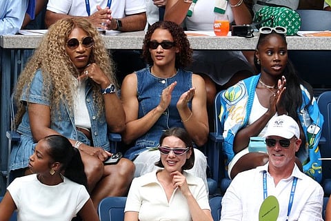 Serena Williams attends Day Six of the 2024 US Open at USTA Billie Jean King National Tennis Center on Saturday.
