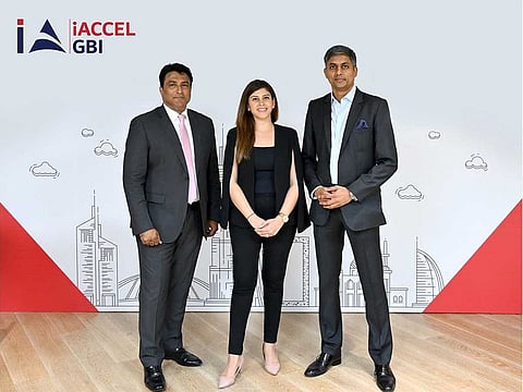 From left: Deepak Ahuja, CEO and Co-founder of iACCEL GBI, Anishkaa Gehani, Co-founder of iACCEL GBI, Shalabh Jakhetia, COO & Managing Partner of iACCEL GBI.