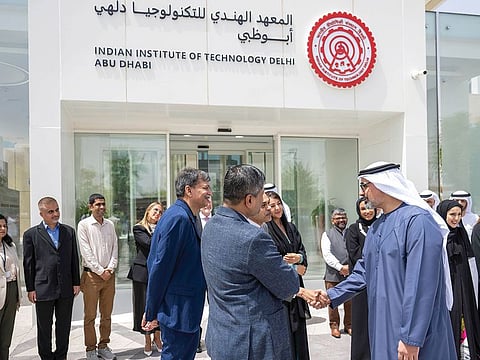 Sheikh Khaled bin Mohamed bin Zayed Al Nahyan, Crown Prince of Abu Dhabi and Chairman of the Abu Dhabi Executive Council, toured the campus on Monday