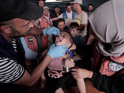 Volunteers from ‘Operation Chivalrous Knight 3’ of the UAE are playing a key role in the campaign