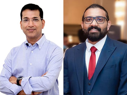 Ujjwal Singh(left), Founding CEO Infinity Learn and Rejin Rajan, Director - Marketing Partnerships, SkillHub Institute