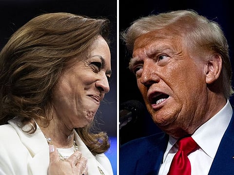 US Vice President Kamala Harris and former president Donald Trump.