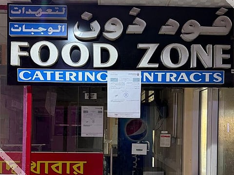 This is the second food outlet in less than a week that has been shut down in the emirate for flouting safety and hygiene rules