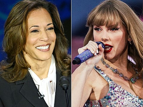 Kamala Harris and taylor Swift