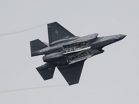 A Lockheed Martin F-35 multirole combat aircraft of the US Air Force performs at the ‘Airpower 24’ air show in Zeltweg, Austria, on September 6, 2024.