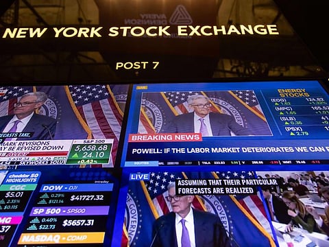 Wall Street stock markets opened at a new round of highs on Thursday for a second time after the first Fed cut in four years, a clear sign investors will stay upbeat on economic prospects for now.