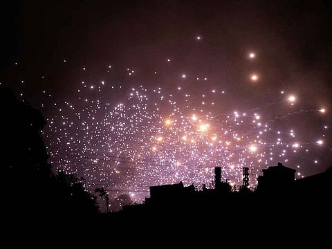 Israeli airstrike on the outskirts of the southern Lebanese village of Zawtar on September 21, 2024