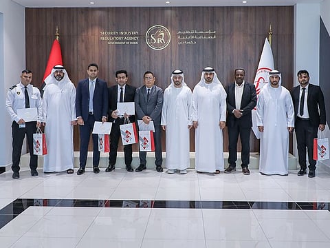 The security guards were honoured by the Security Industry Regulatory Authority