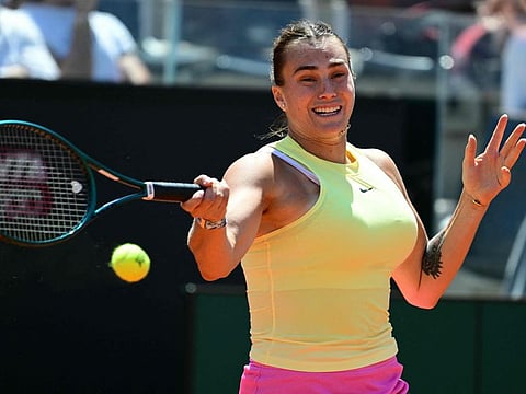 Belarus' Aryna Sabalenka will be playing for the first time since beating Jessica Pegula in the final in New York earlier this month.