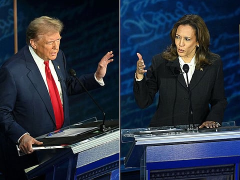 Donald Trump and Kamala Harris.