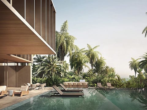 An illustration of the Dh125 million home on Jumeira Bay, which will be delivered early 2026.