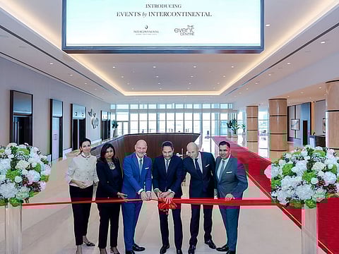The ribbon cutting ceremony during the launch of The Event Centre