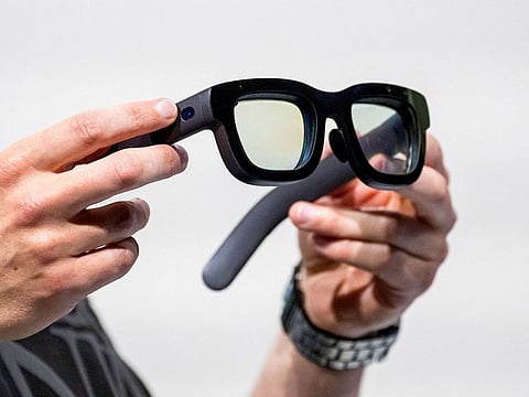 Meta Platforms Inc. debuted its first pair of augmented reality glasses.