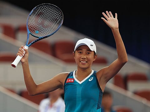 Zhang Shuai of China, who created history by winning her first singles match after 600 days, pulled off a stunning win over US Open semi-finalist Emma Navarro 6-4, 6-2.