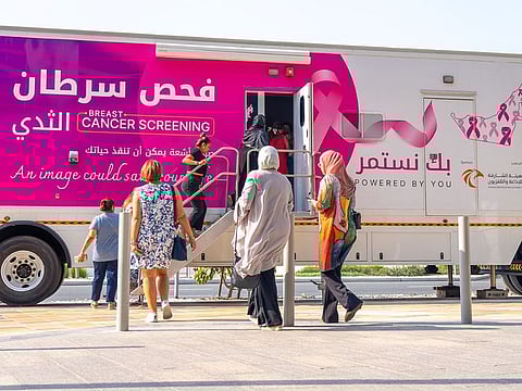 The Pink Caravan campaign has been launched to provide free cancer screening during October across the UAE