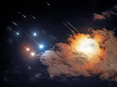 Satellite images have shown dozens of Iranian missiles struck near Israeli air bases on Oct 1