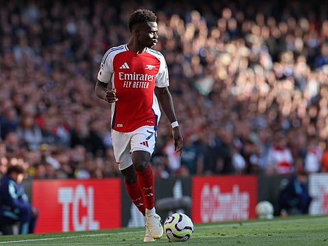Saka was Arsenal's top scorer last season
