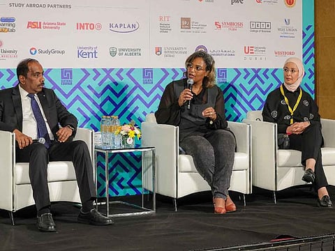 Dr. Sudhindra Shamanna, Academic President, Manipal Academy of Higher Education, Dubai, Dahlia Mahmoud, Professor, University of Europe for Applied Sciences, Dubai Branch and Saida Harguem, Associate professor and program coordinator for BBA in e-Business & Master of Information Technology Management, Canadian University Dubai