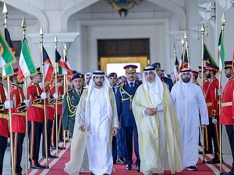 Sheikh Hamdan lead a high-level delegation to the Gulf country.