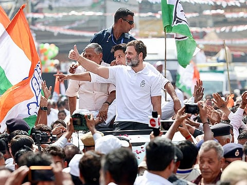 Congress leader Rahul Gandhi in Haryana