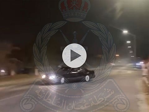 The police posted a screenshot of a viral video online showing reckless drivers endangering others.