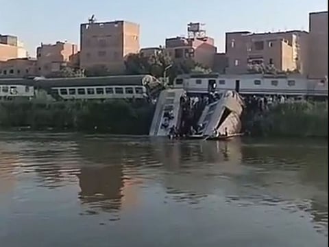 Several carriages fell into the Ibrahimiya water canal.