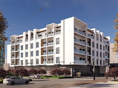 Artwork of the upcoming building, valued at Dh30 million, that will support the project to fund the cards that can be used to pay for food items at participating stores