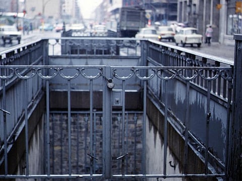 Berlin's Friedrichstrasse, shown here in 1988, was dubbed the 'Palace of Tears' for its frequent sad farewells.