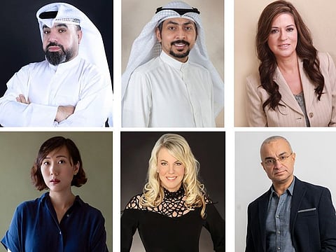 Clockwise from top left: Mohammed Al Nasser, Saad Abded Al Fahad, Isabella Madonado, Yehia Safwat, K J Howe and Steph Cha