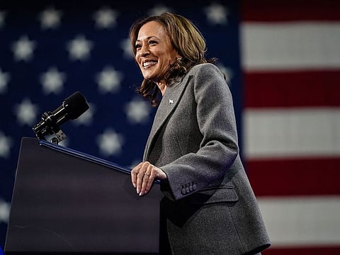 US Vice President and Democratic Presidential nominee Kamala Harris.