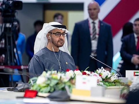 President His Highness Sheikh Mohamed bin Zayed Al Nahyan on Wednesday attended the 16th BRICS Summit in the Russian city of Kazan