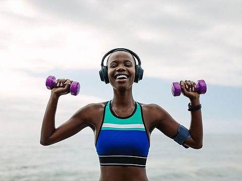 Shop for sports earbuds that remain secure, even during strenuous workouts, and allow you to use Transparency mode so you're safe when working out outdoors.
