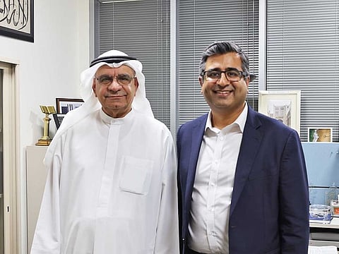 Abdul Hamid Ahmad, CEO and Editor-in-Chief, Gulf News with Manoj Ladwa, Founder and Chairma, India Global Forum