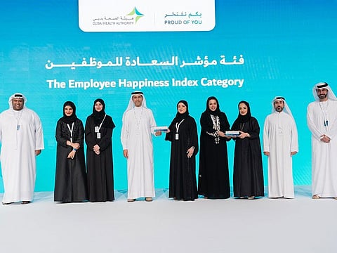 Dubai Health Authority honoures outstanding employees s part of its ‘Proud of You’ initiative in Dubai.