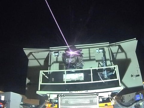 The laser system would also eliminate the danger of interceptor debris causing damage.