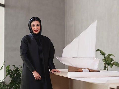 Hajer Al Tenaiji as the winner of the 10th edition of the Middle East Emergent Designer Prize.