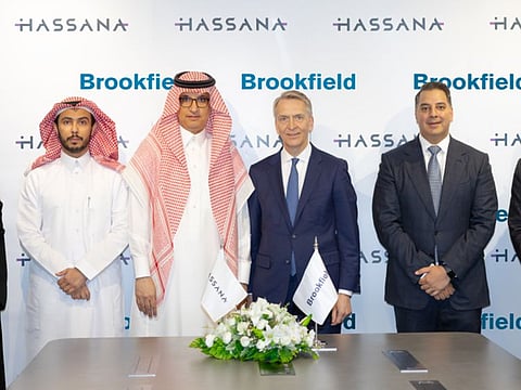 The MoU was signed by Saad bin Abdulmohsen Al-Fadly, CEO of Hassana, and Bruce Flatt, CEO of Brookfield Asset Management.