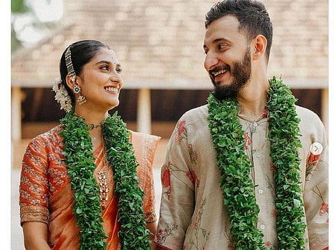 Sushin Shyam and Uthara Krishnan opted for a simple wedding in Kerala