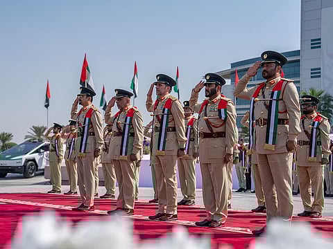 The Dubai Police on Friday joins the UAE leadership, citizens, and residents in celebrating the country's Flag Day.
