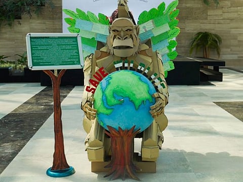 Pupils from Credence High School in Dubai created the winning 'G1' sculpture, which will be on display at the Park for visitors.