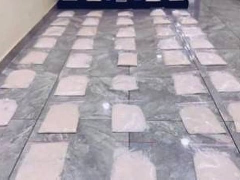 The confiscated drug substance locally known as Shabu.