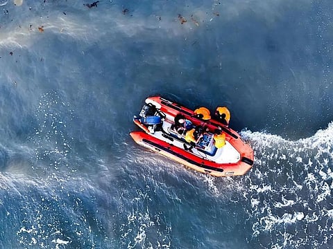 Visitors advised to swim safely in designated areas.