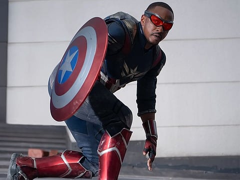 Anthony Mackie plays Captain America in its latest instalment