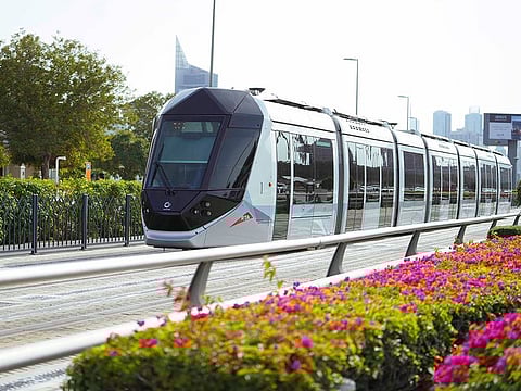 Dubai Tram is the first tram system with automatic platform doors at stations