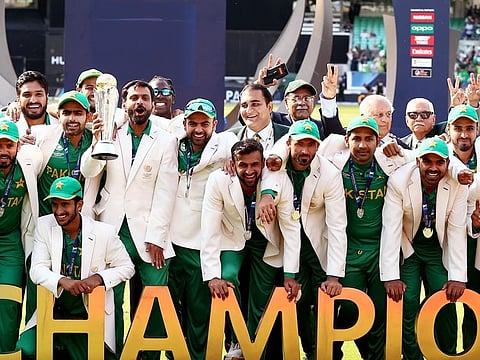 Pakistan with the Champions Trophy in 2017.