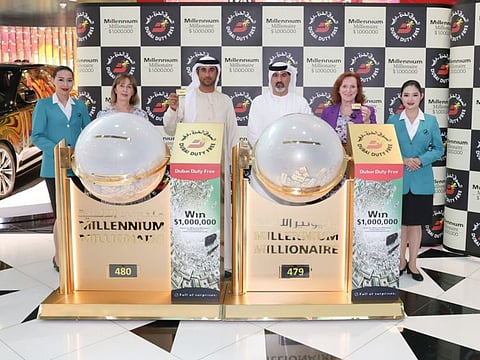 Two groups of Indians win US$1 million each in Dubai Duty Free draw