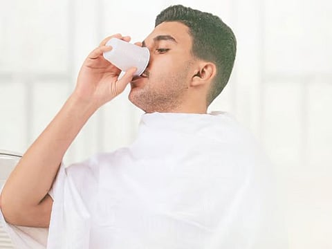 The Ministry of Hajj and Umrah has advised worshippers to feel calm and seek blessing while drinking Zamzam.