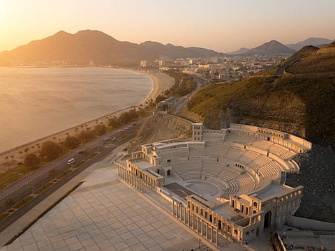 The picturesque Khorfakkan Amphitheatre.